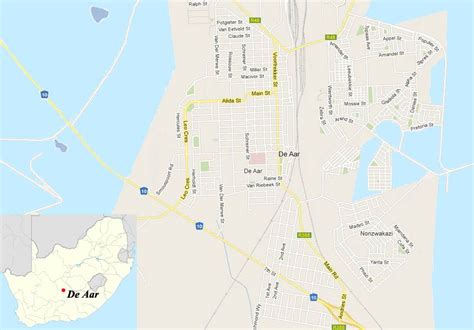 de aar south africa google maps